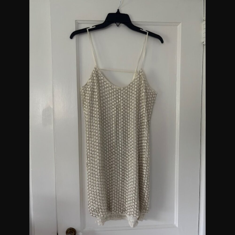 Parker sequin v-back mini Dress